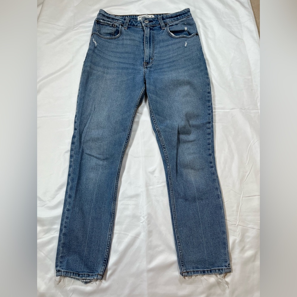 Abercrombie & Fitch Jeans Womens 26 2S Blue Ankle Skinny High Rise Curve Loveโ
